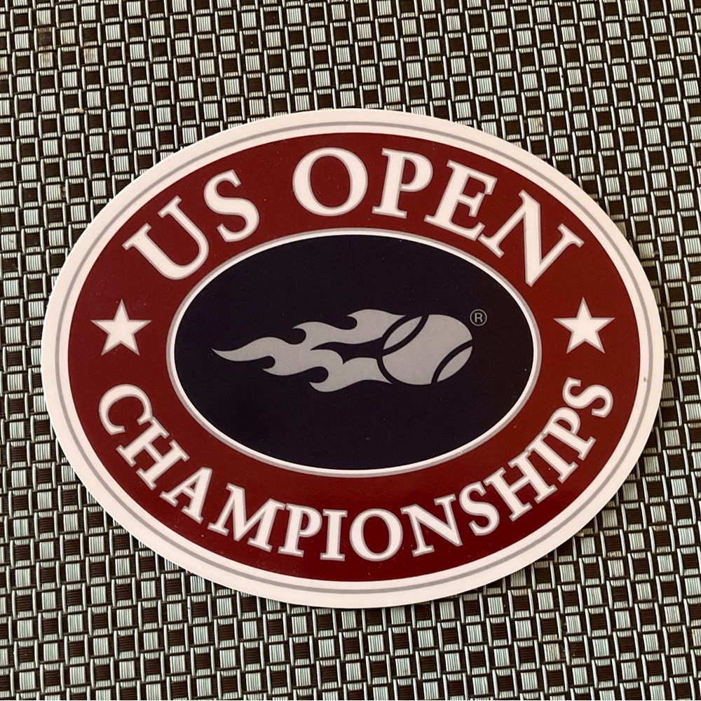 US Open Championships Oval Magnet - Red and White
